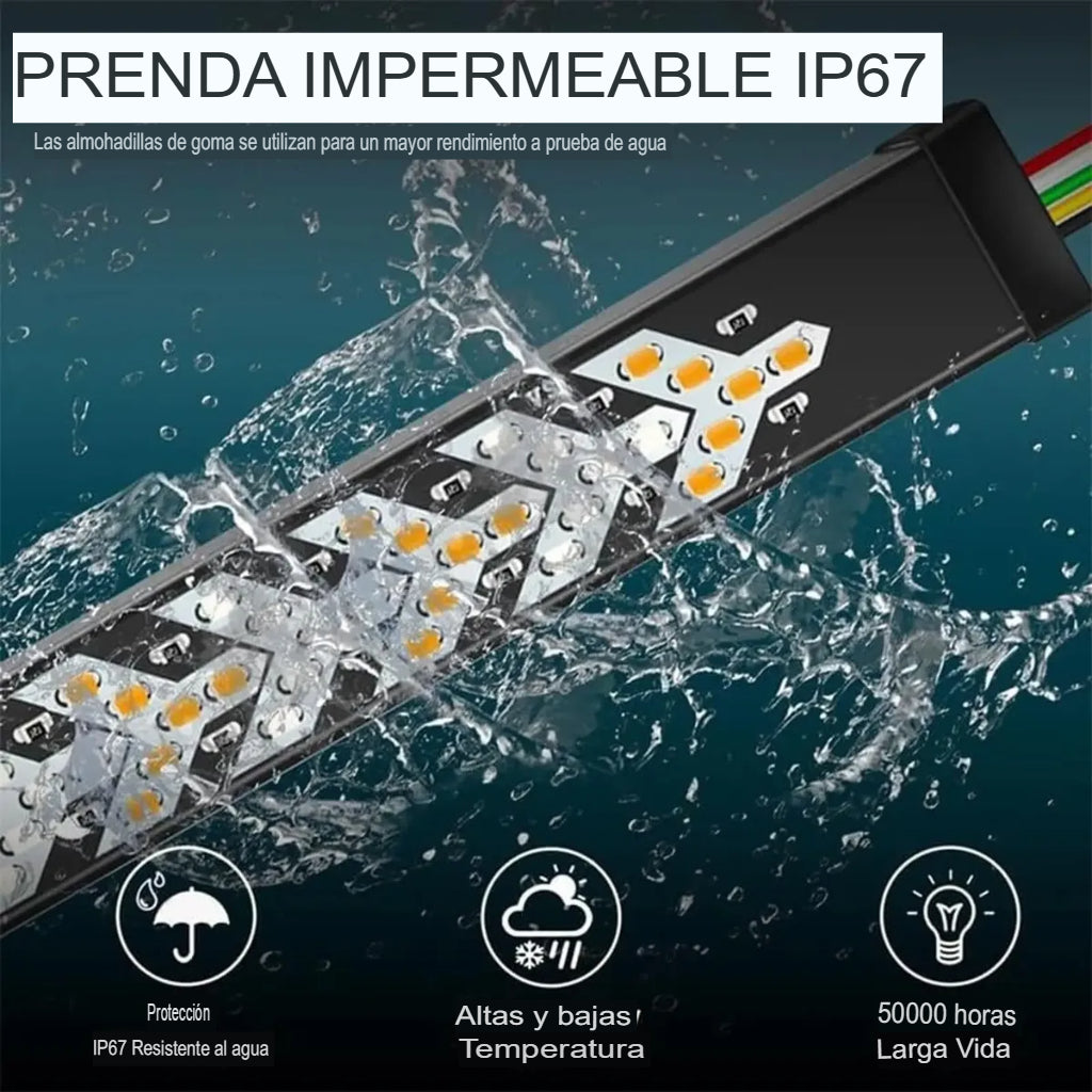 Tira de luces LED de 60 pulgadas para portón trasero