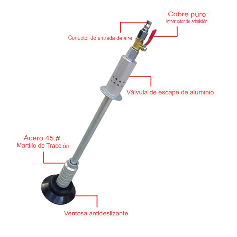 Kit Profesional Extractor de Abolladuras de Coche Neumático