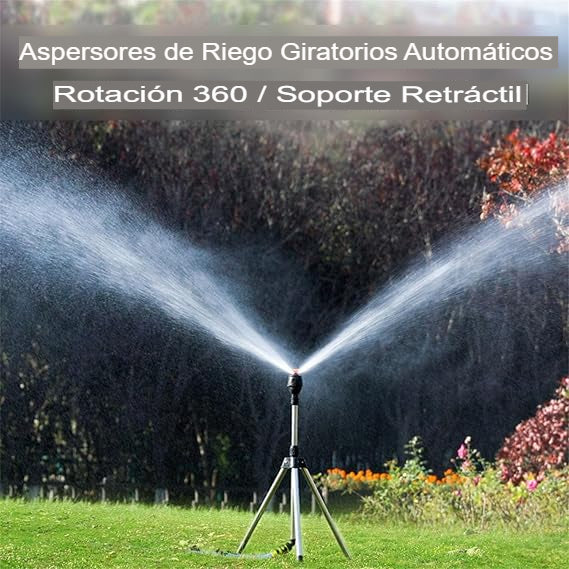 Aspersor de trípode giratorio