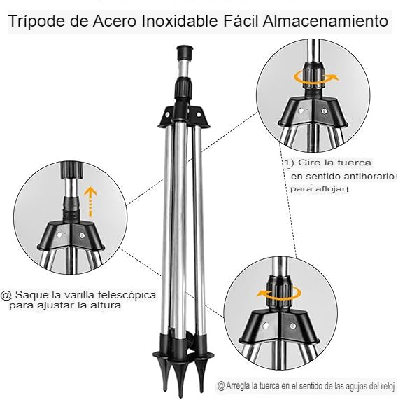 Aspersor de trípode giratorio