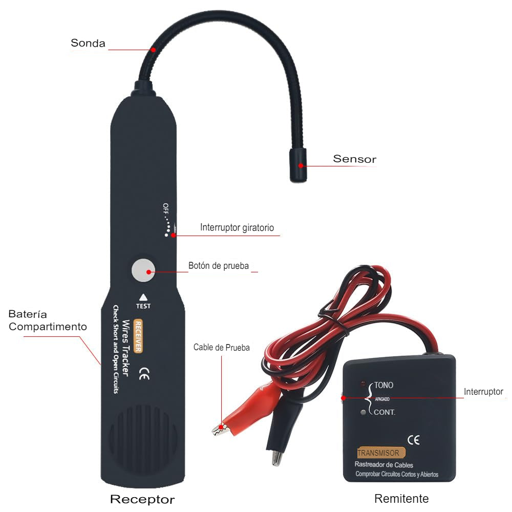 Azeert™ Inspector Electrónico + Mini Lámpara LED