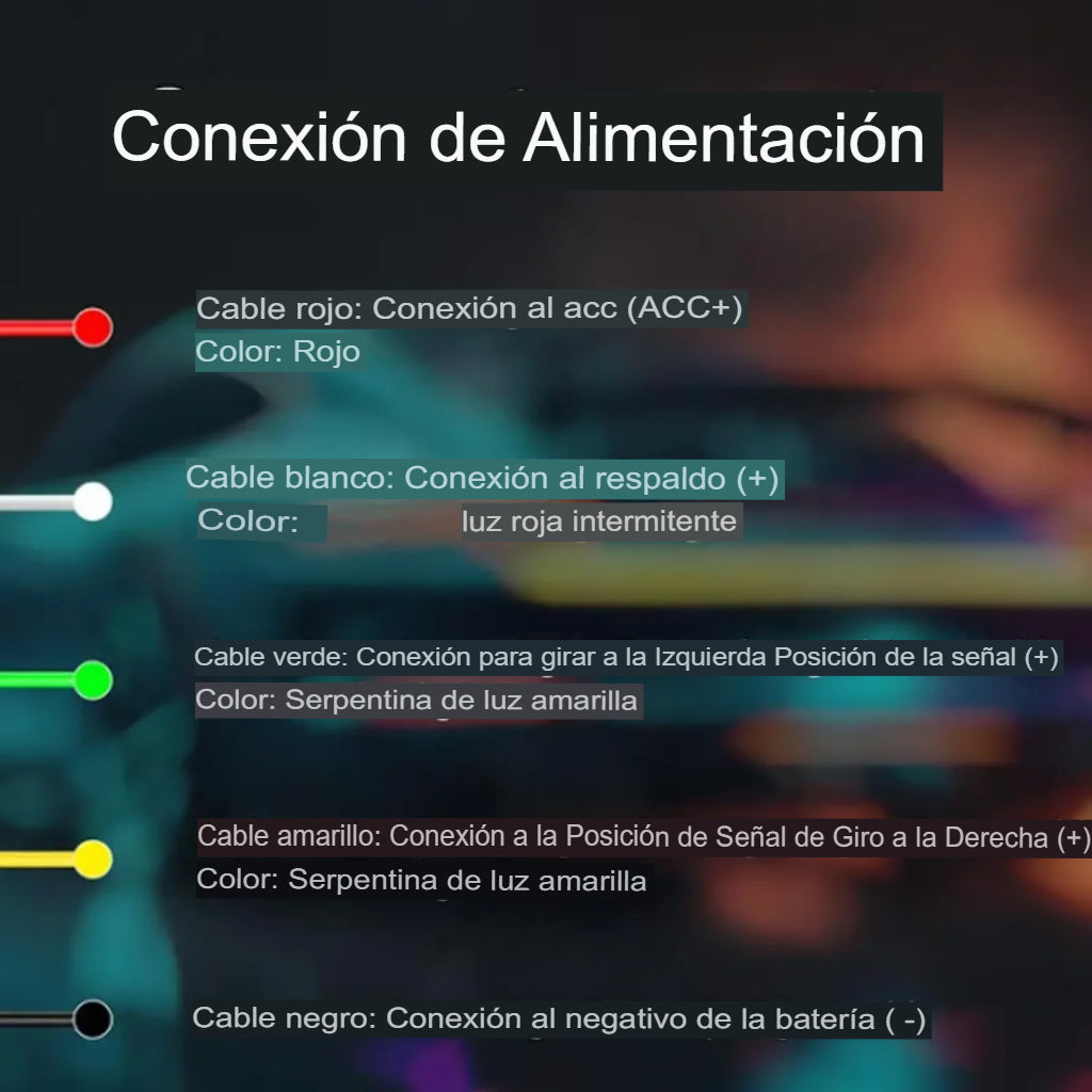 Tira de luces LED de 60 pulgadas para portón trasero