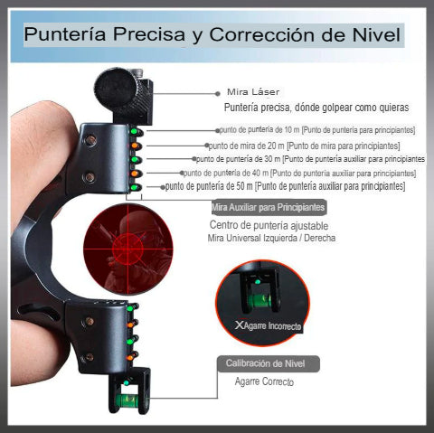 Tirachinas láser de resina profesional