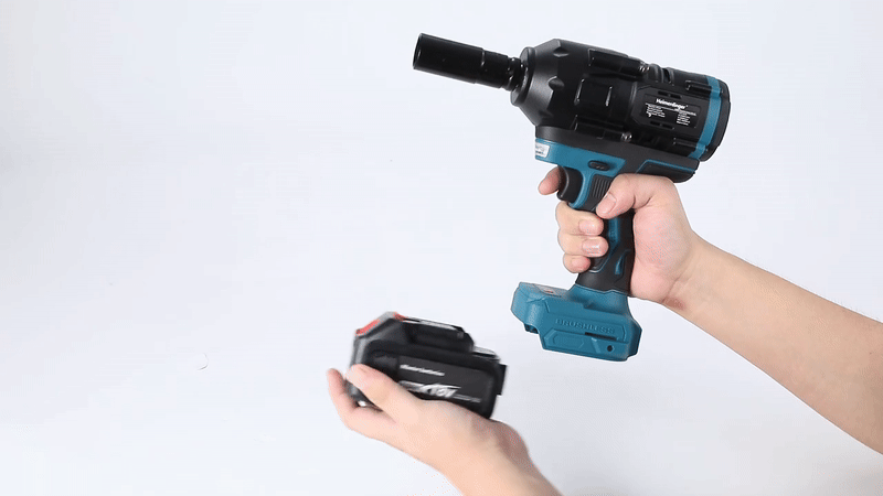 Llave De Impacto Electrica Con Bateria De Litio Y Accesorios